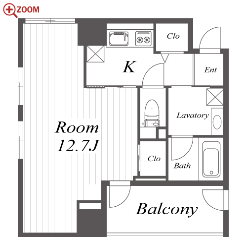 Uresidence Temmabashi 間取り