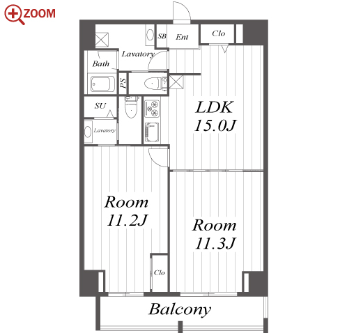 Uresidence Temmabashi 間取り