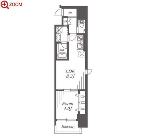 コンフォリア西天満 間取り