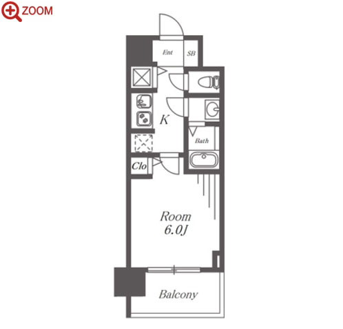 M-RESIDENCE新大阪Garden 間取り