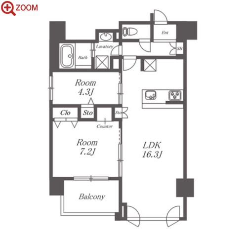 Park house 南森町 間取り