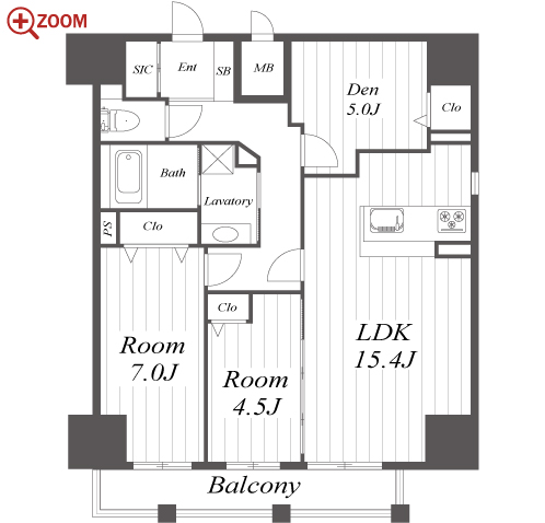 INOYA BLDG RESIDENCE 間取り