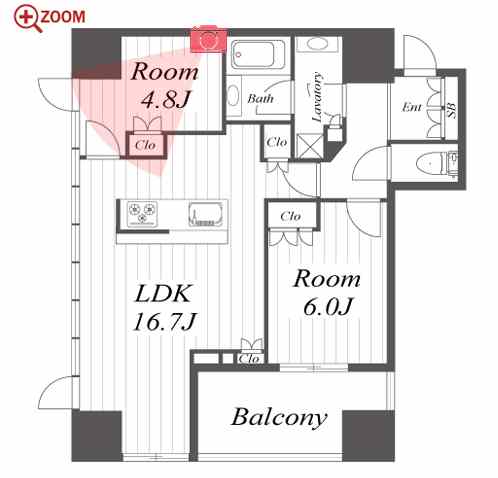 アルバックスタワー金山駅前 間取り