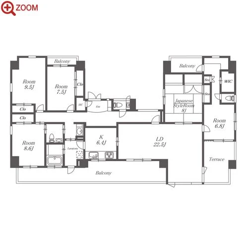 Seizan Court 間取り