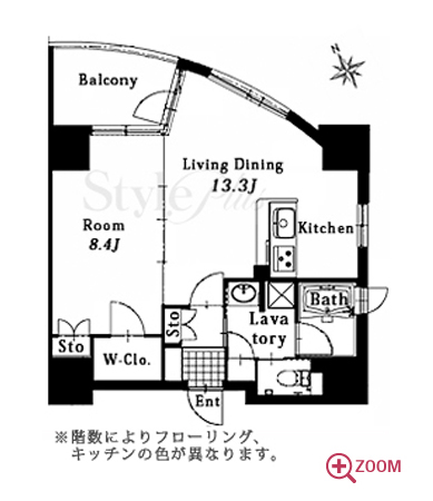 ドゥーエ上前津 間取り