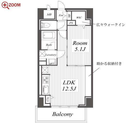 プレミアムコート新栄 間取り