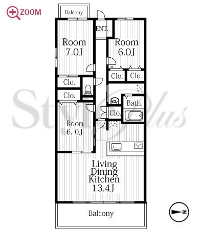 グラン・アベニュー名駅南 間取り