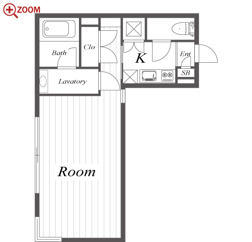 COZY茶屋ヶ坂 間取り