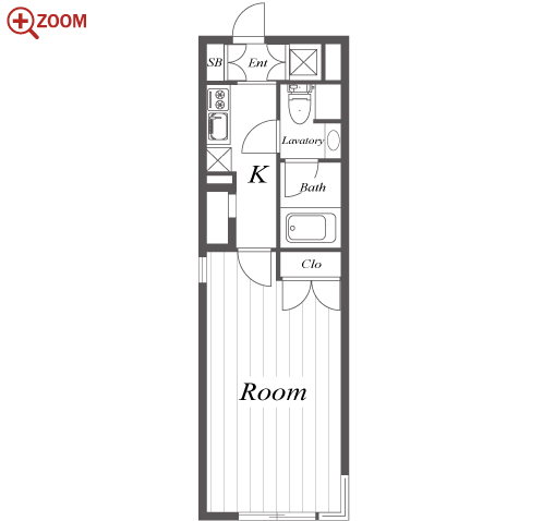 COZY茶屋ヶ坂 間取り