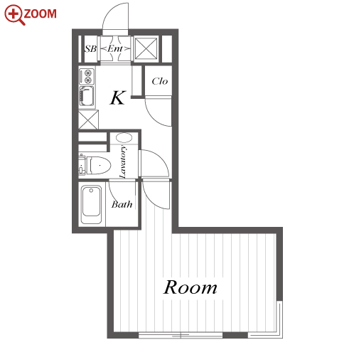 COZY茶屋ヶ坂 間取り