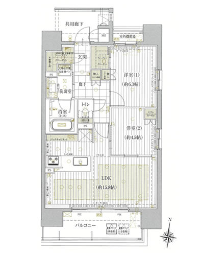 プラセシオン久屋大通公園 間取り