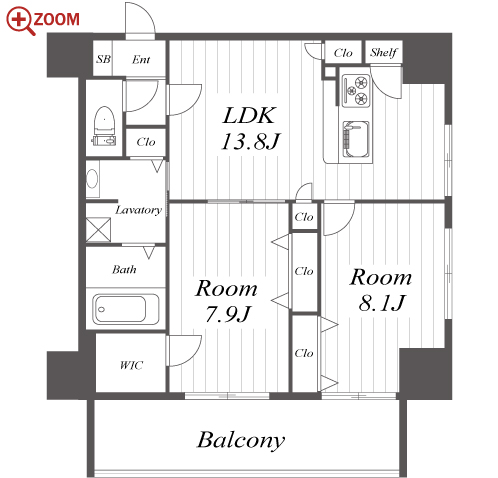 さくらHills NISHIKI Platinum Residence 間取り