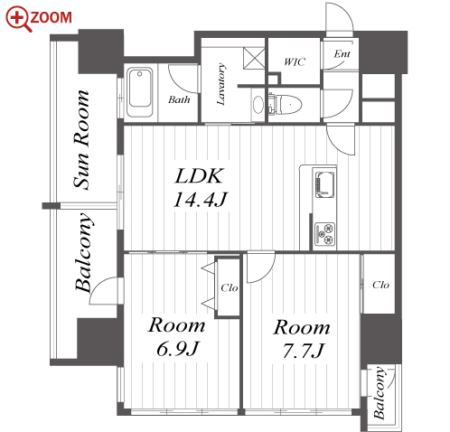 さくらHills NISHIKI Platinum Residence 間取り