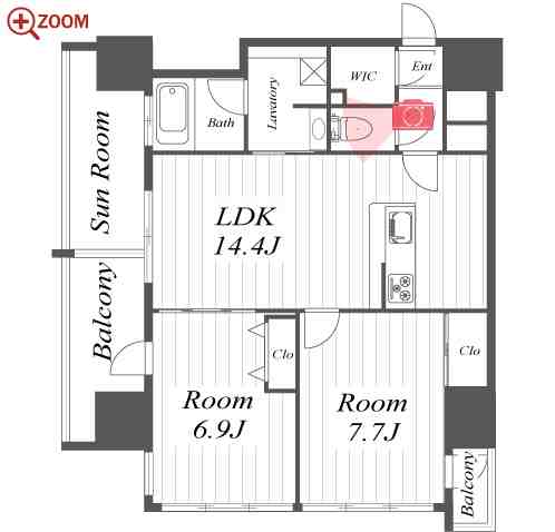 さくらHills NISHIKI Platinum Residence 間取り