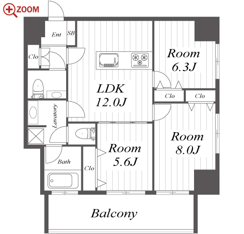 さくらHills NISHIKI Platinum Residence 間取り