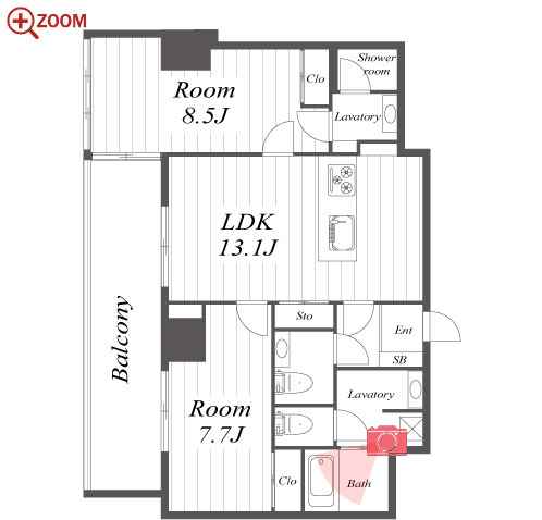 さくらHills NISHIKI Platinum Residence 間取り
