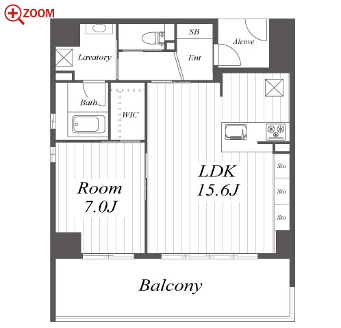 RESIDENCE KIKUZAKA 間取り