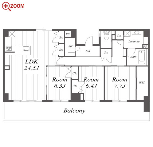 RESIDENCE KIKUZAKA 間取り