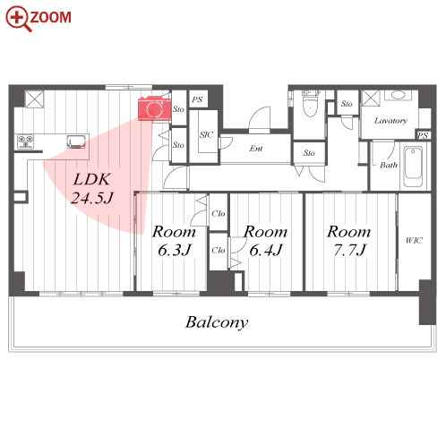 RESIDENCE KIKUZAKA 間取り