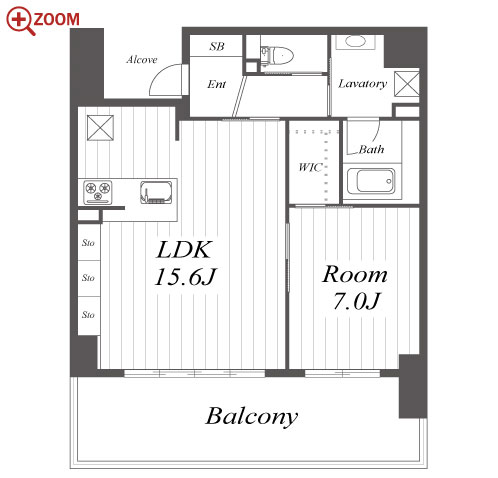 RESIDENCE KIKUZAKA 間取り