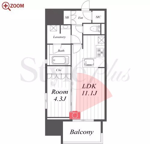 オープンレジデンシア久屋大通THE COURT 間取り