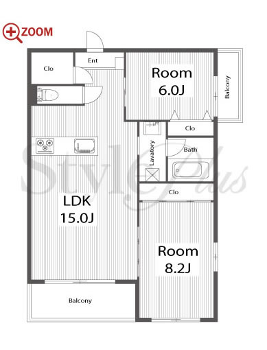 VANCOUVER1108覚王山 間取り