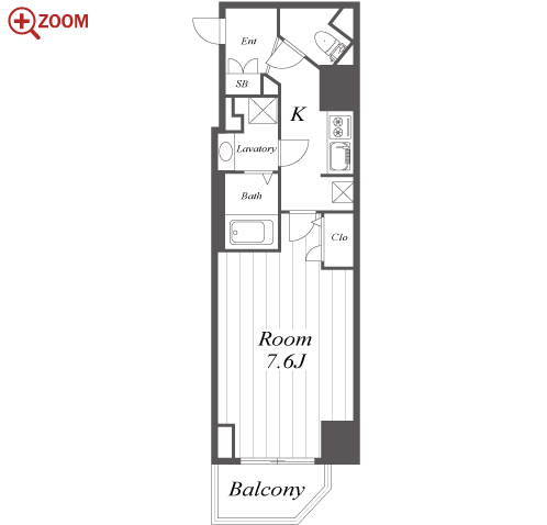 S-RESIDENCE名駅 間取り