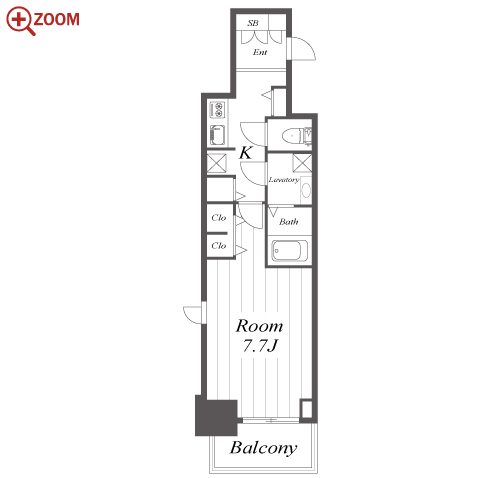 S-RESIDENCE葵Ⅱ 間取り