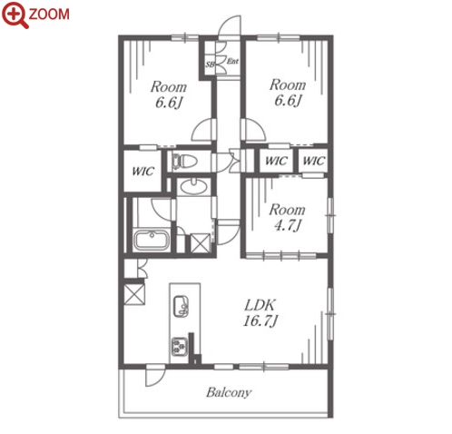 Residence d’ 東山 間取り