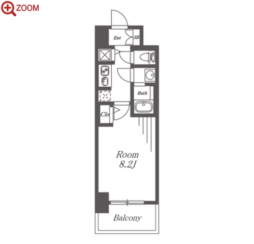 S-RESIDENCE名駅WEST 間取り