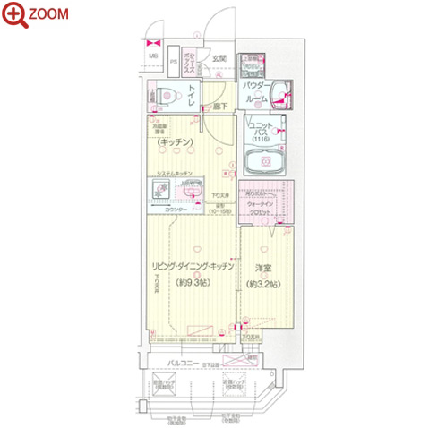 プレサンスNAGOYA覚王山 間取り