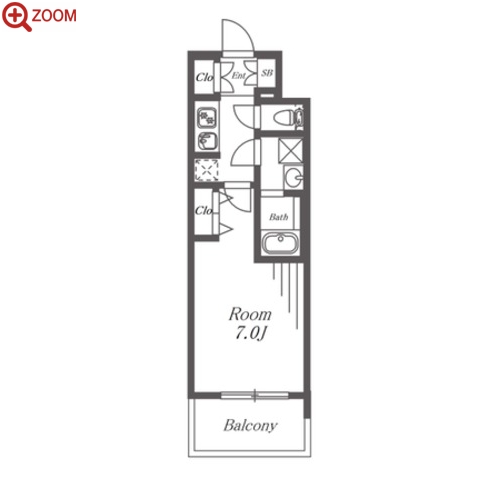 S-RESIDENCE茶屋ヶ坂 間取り