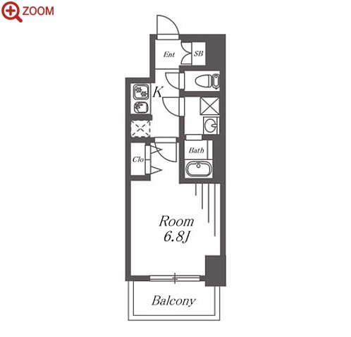 S-RESIDENCE鶴舞駅前 間取り