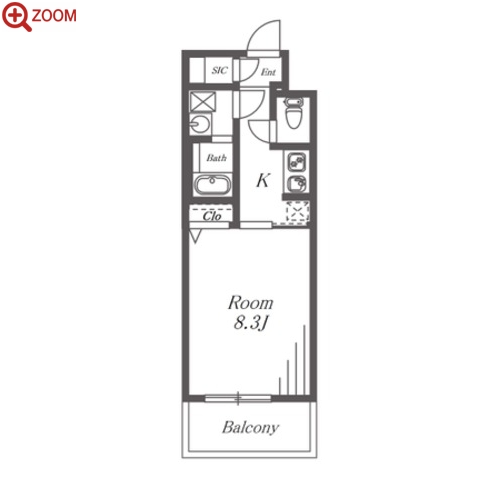 S-RESIDENCE金山West 間取り