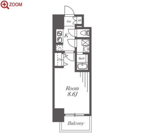 S-RESIDENCE金山West 間取り