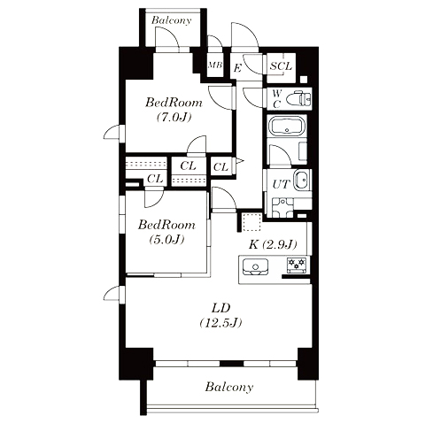 S-RESIDENCE六番町 間取り