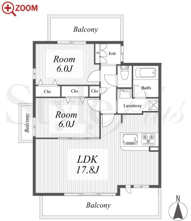茶屋ヶ坂ライズ 間取り