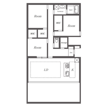 HARVEY RESIDENCE日和 間取り