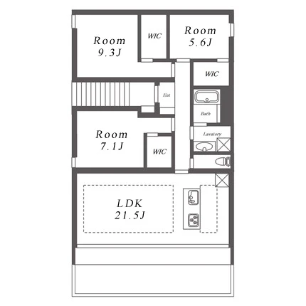 HARVEY RESIDENCE日和 間取り