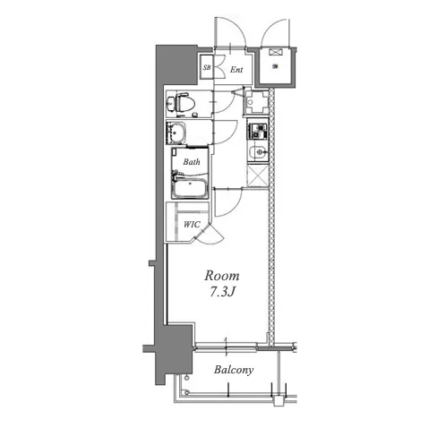 S-RESIDENCE浅間町駅前axial 間取り