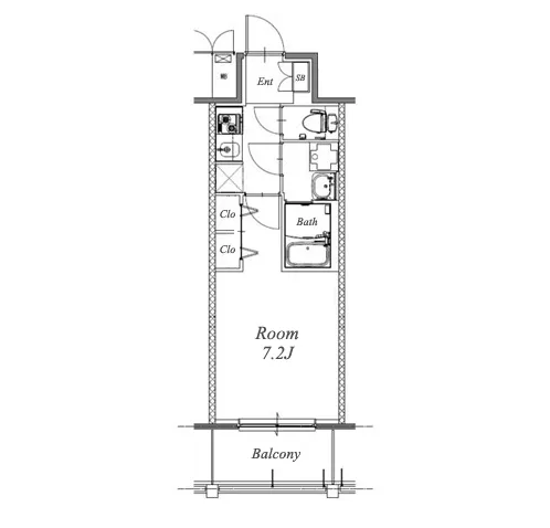 S-RESIDENCE浅間町駅前axial 間取り