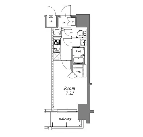 S-RESIDENCE浅間町駅前axial 間取り