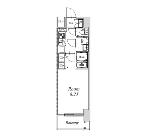 S-RESIDENCE金山altano 間取り
