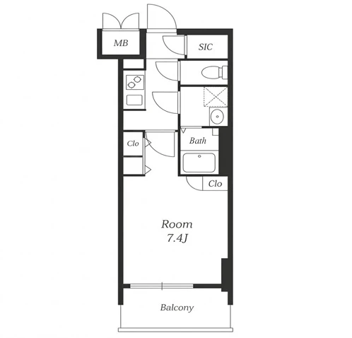 S-RESIDENCE高岳駅前awake 間取り