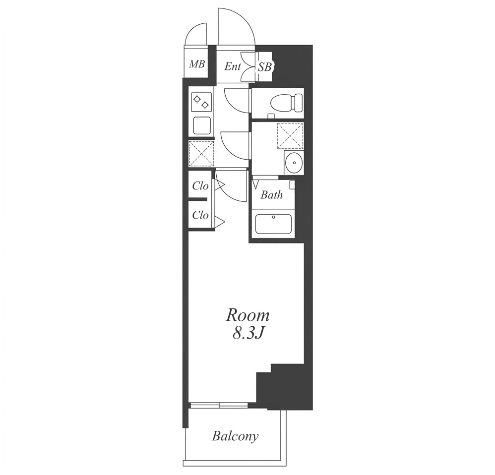 S-RESIDENCE高岳bresa 間取り