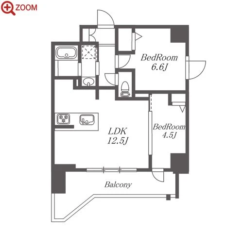 S-RESIDENCE高岳clarity(クラリティ) 間取り
