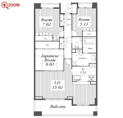 プラウド東山 間取り