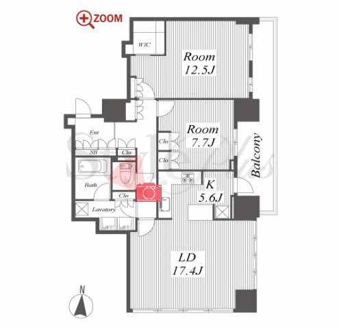 ブリリアタワー名古屋グランスイート 間取り