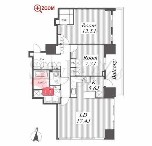 ブリリアタワー名古屋グランスイート 間取り