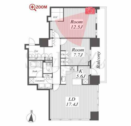 ブリリアタワー名古屋グランスイート 間取り